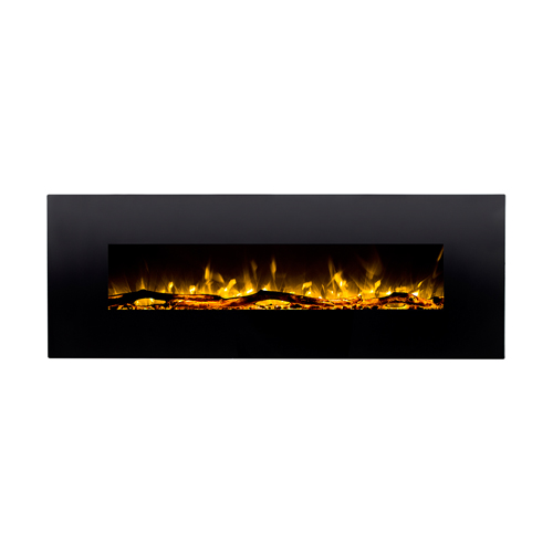Moda Flame 35 Inch Cynergy Log Built-In Wall Mounted Electric Fireplace