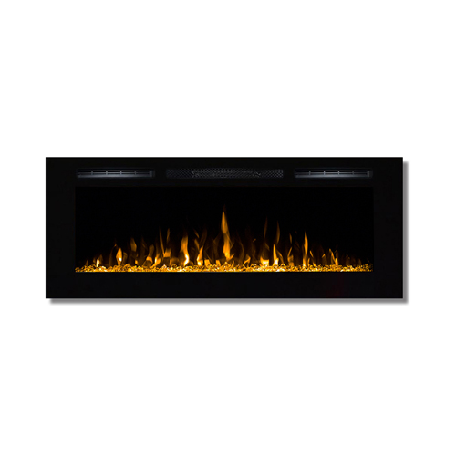 Moda Flame 50 Inch Bliss Crystal Recessed Touch Screen Multi-Color Wall Mounted Electric Fireplace