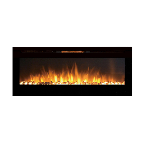 Gibson Living Alpine 60 Inch Crystal Built-In Recessed Wall Mounted Electric Fireplace