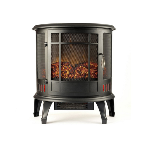 Gibson Living 22" Heater Vent Free Curved Electric Fireplace Stove Better than Wood Fireplaces, Gas Logs, Wall Mounted, Log Sets