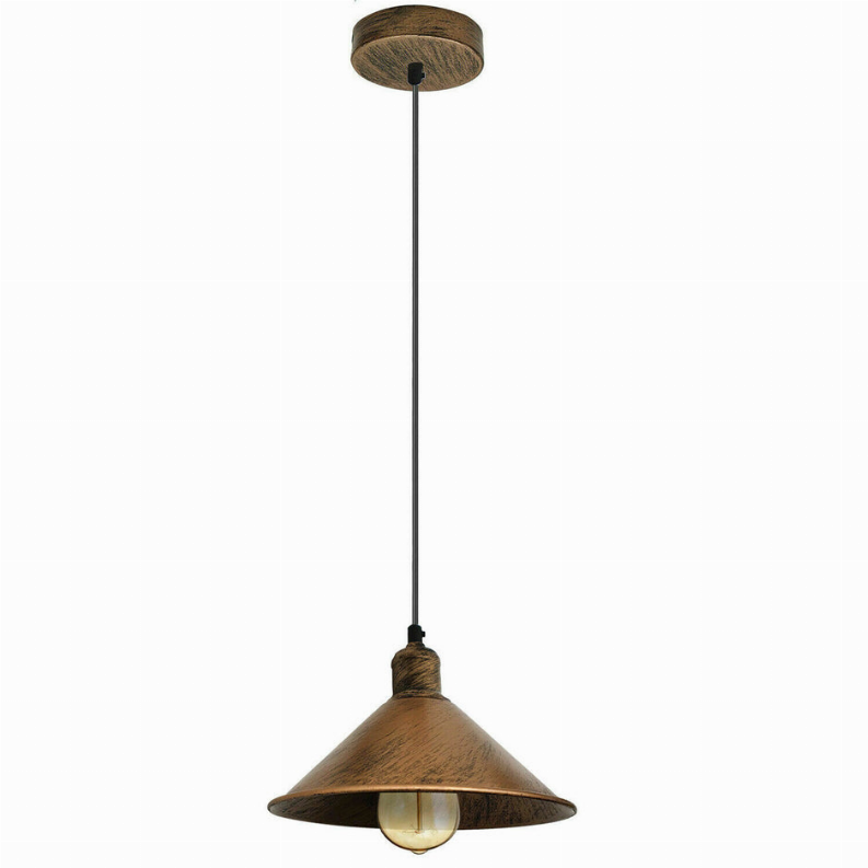 Vintage Cone Shade Easy Fit Pendant Light