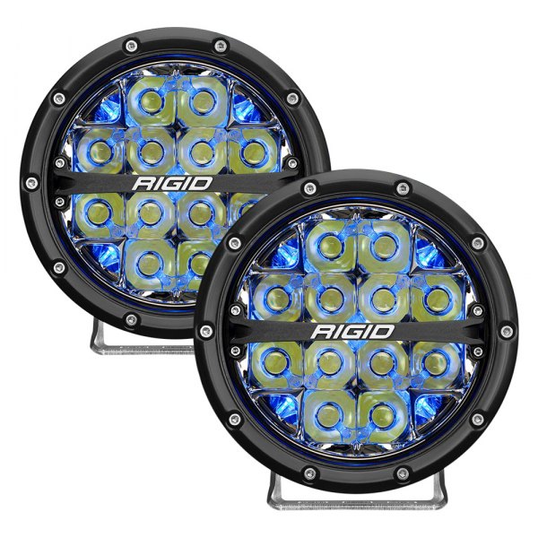 360-SERIES 6 INCH LED OFF-ROAD DRIVE BEAM BLUE BACKLIGHT PAIR