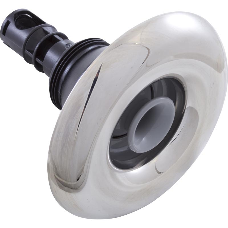 Jet Internal, Rising Dragon Quantum, 4-3/8" Face, Screw In, Directional, Smooth, Gray w/ Stainless Escutcheon