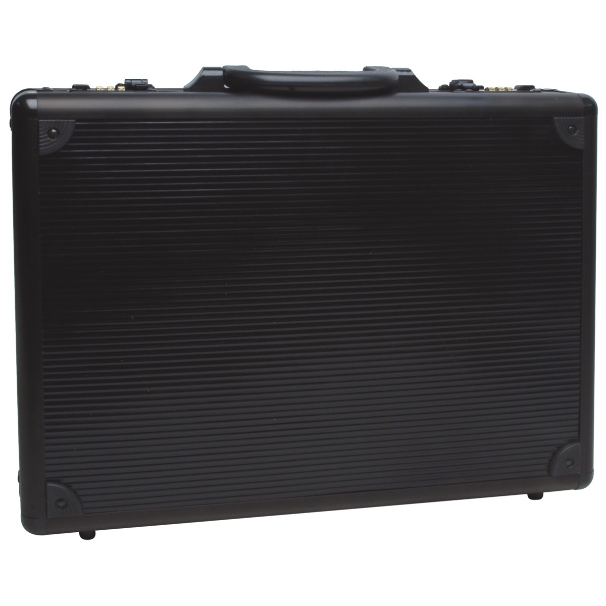Briefcase Black Aluminum