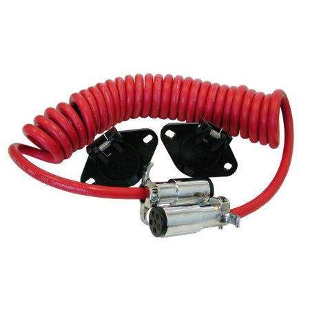 6-WIRE FLEXO-COIL POWER CORD KIT WITH PLUGS AND SOCKETS