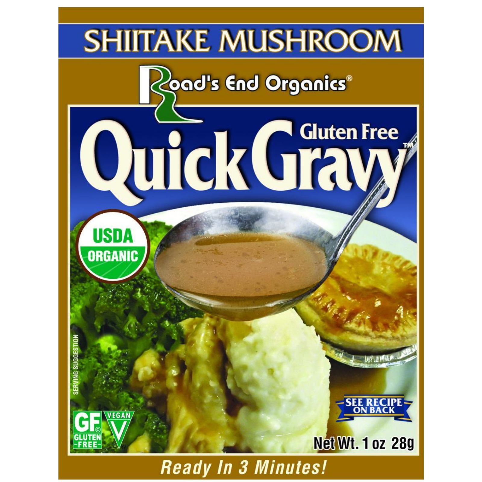 Road's End Organics Org Shiitake Mushroom Gravy Mix G/Free (12x1 Oz)