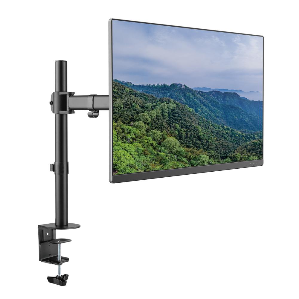 Rocelco Premium Desk Computer Monitor Mount - VESA pattern Fits 13" - 32" LED LCD Single Flat Screen - Double Articulated Full M