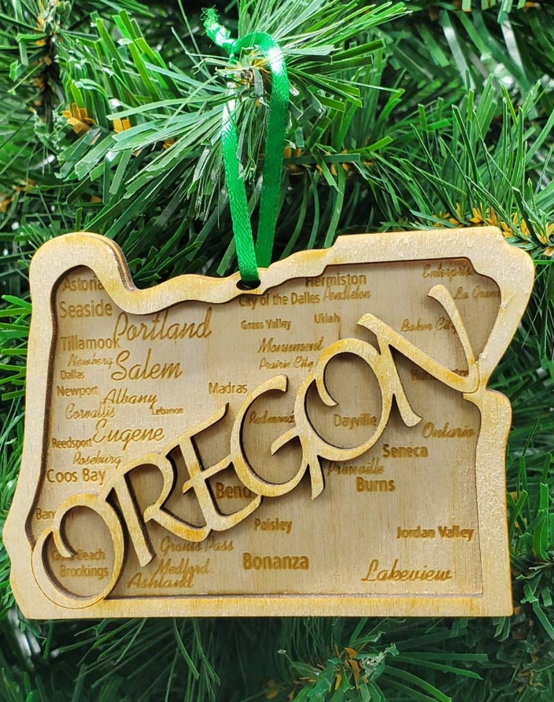 2D Oregon Ornament