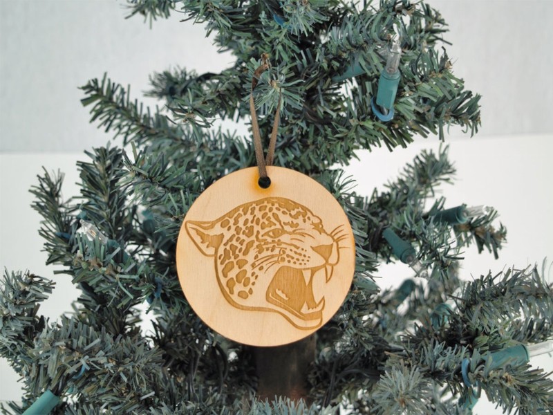 Animal Unfinished Tree Ornament - Cheetah