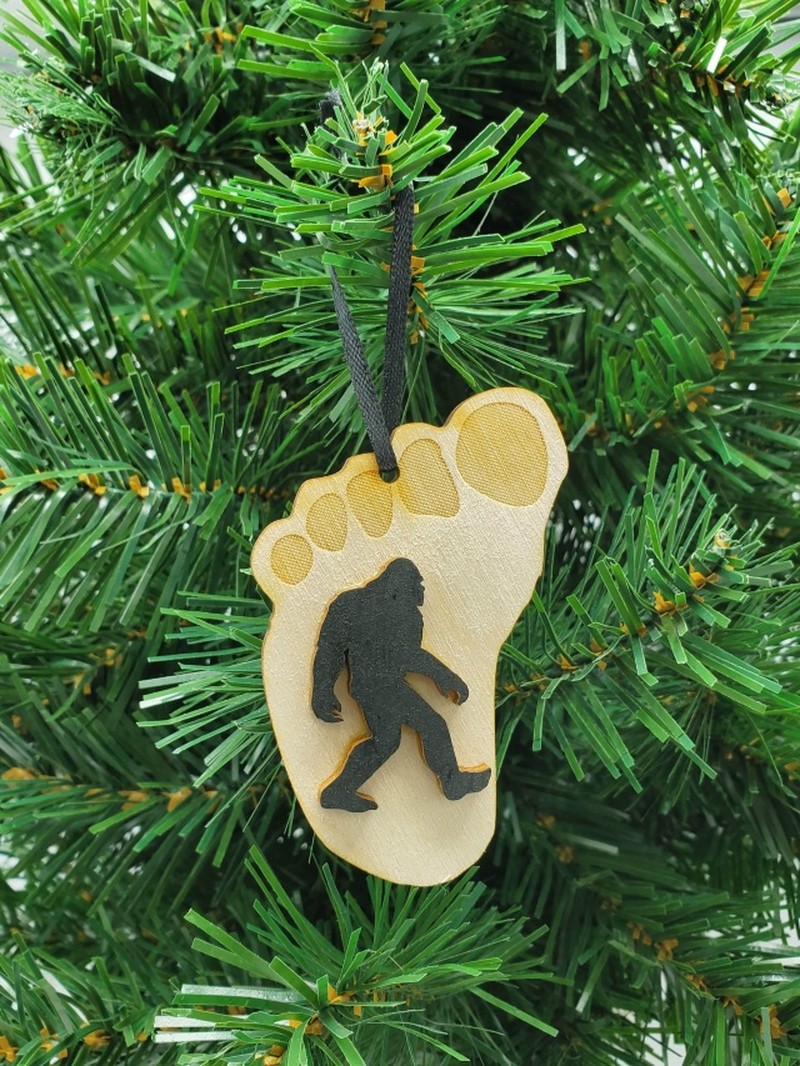 Bigfoot Unfinished Tree Ornament - Bigfoot
