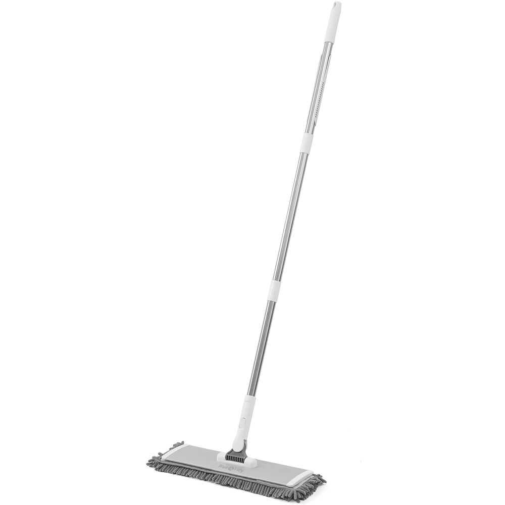 True & Tidy Heavy Duty Wet and Dry Sweeper Mop Incl 2 Diff Mop Pads