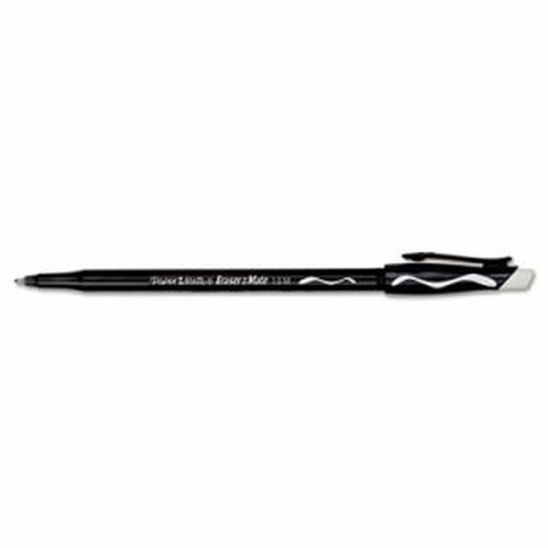 Eraser Mate Pen, Black, 12-Pack