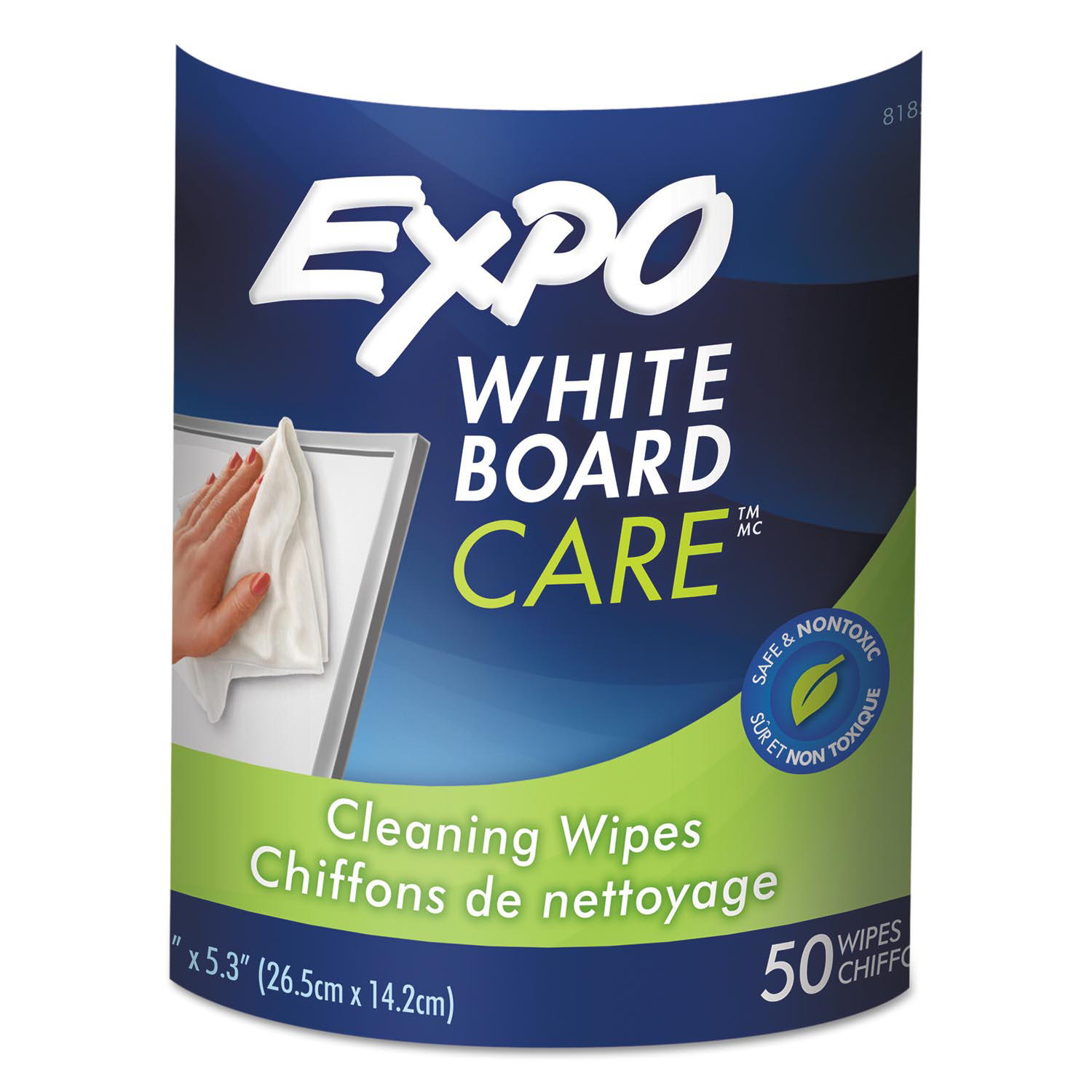 Dry-Erase Board Cleaning Wet Wipes, 50/Container