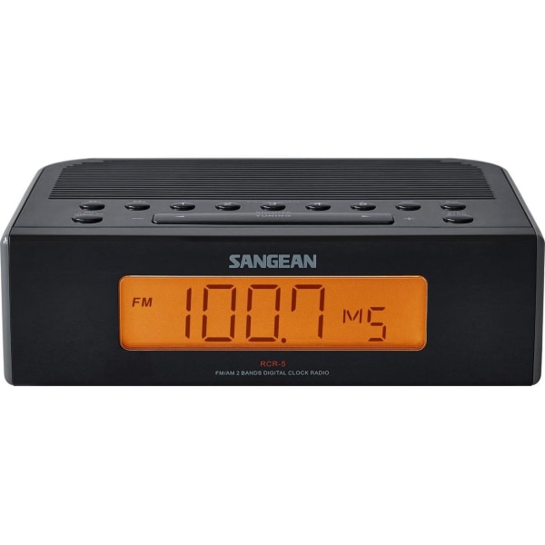 Sangean RCR-5BK Black Am/Fm Digital Tuning Clock Radio