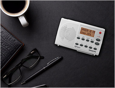 Sangean SG-108 White/Gray Hd Radio Fm Stereo Am Pocket Radio