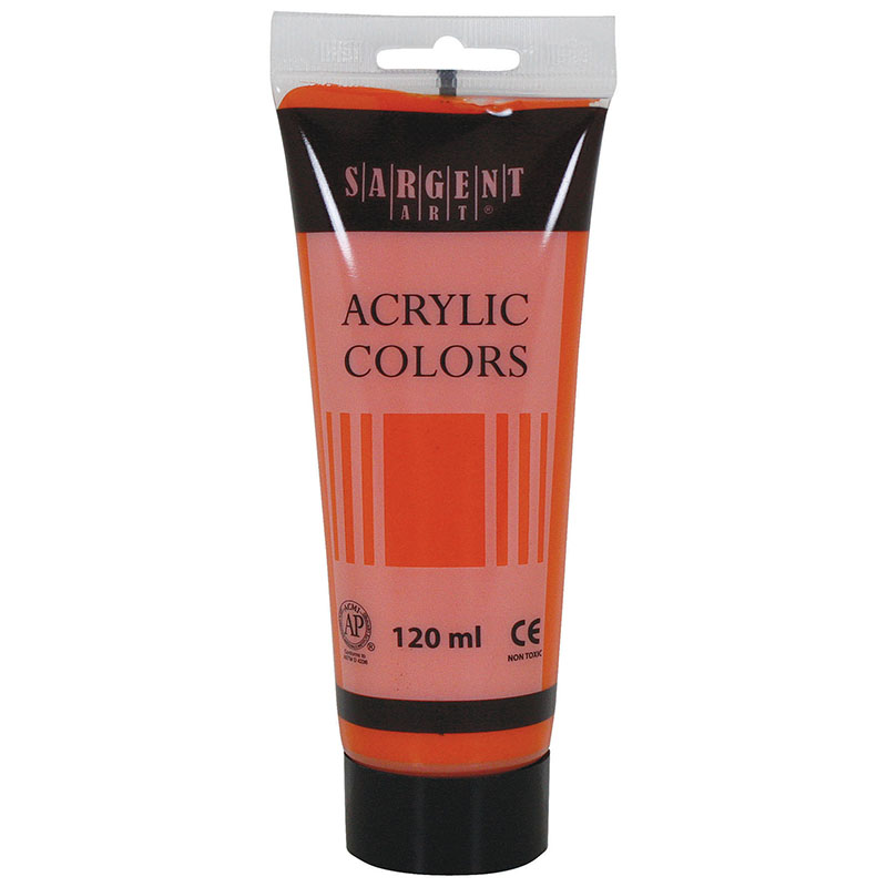 Acrylic Paint Tube, 120 ml, Cadmium Orange Hue