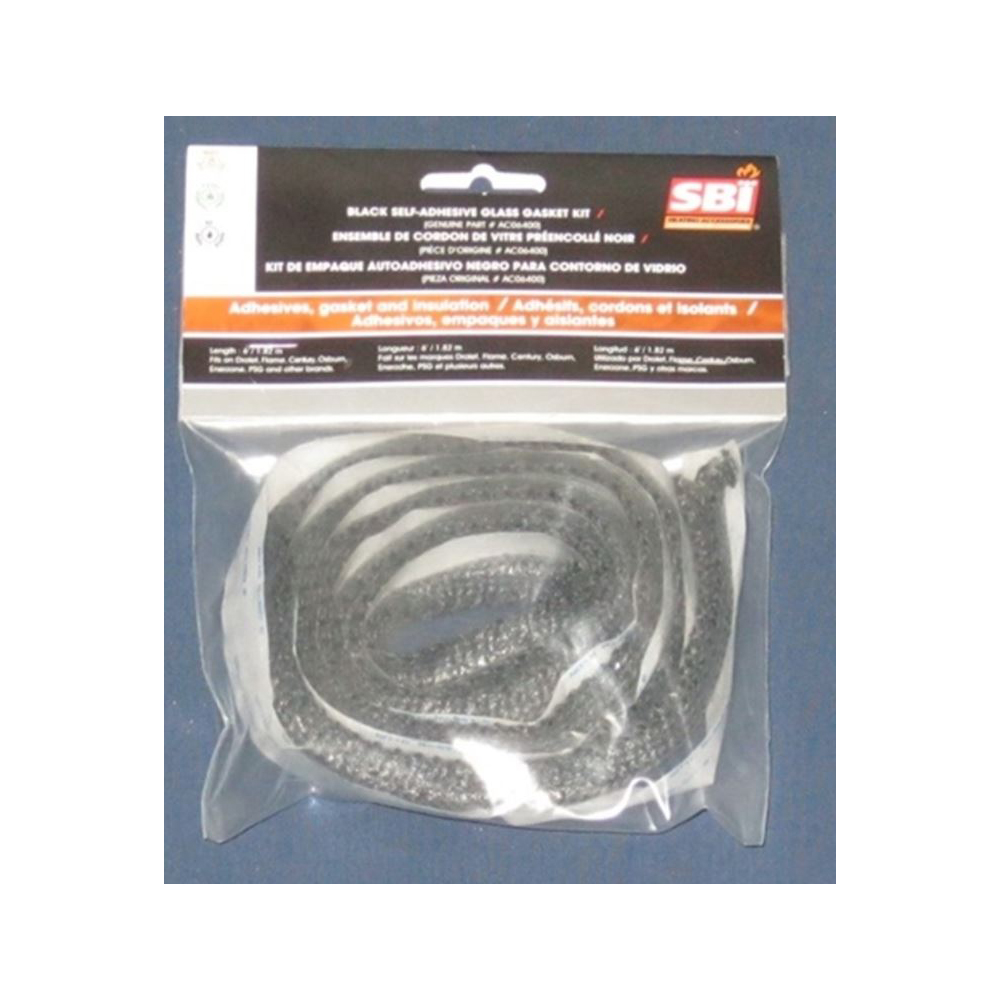 AC06400 - 6' Glass Gasket Replacement Kit, Use With HES170, HES240, HEI170, HEI240, HE250R, HE275CF, HE325, HE350, ME300