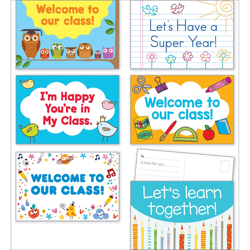 Back-to-School Postcards, Pack of 36