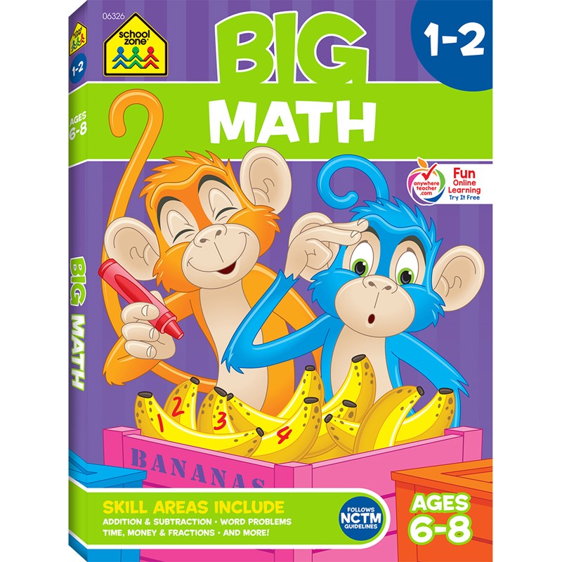 BIG Math Workbook, Grades 1-2