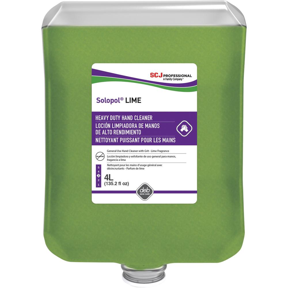 SC Johnson Dispenser Refill Hand Soap Cartridge - Lime Scent - 1.1 gal (4 L) - Soil Remover, Dirt Remover, Grime Remover, Oil Re