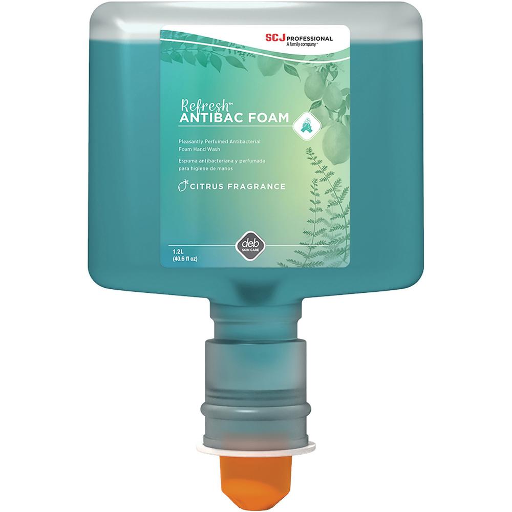 SC Johnson Antibacterial Foam Hand Soap for TouchFREE Ultra Dispensers - 40.6 fl oz (1200 mL) - Bacteria Remover - Hand - Green 