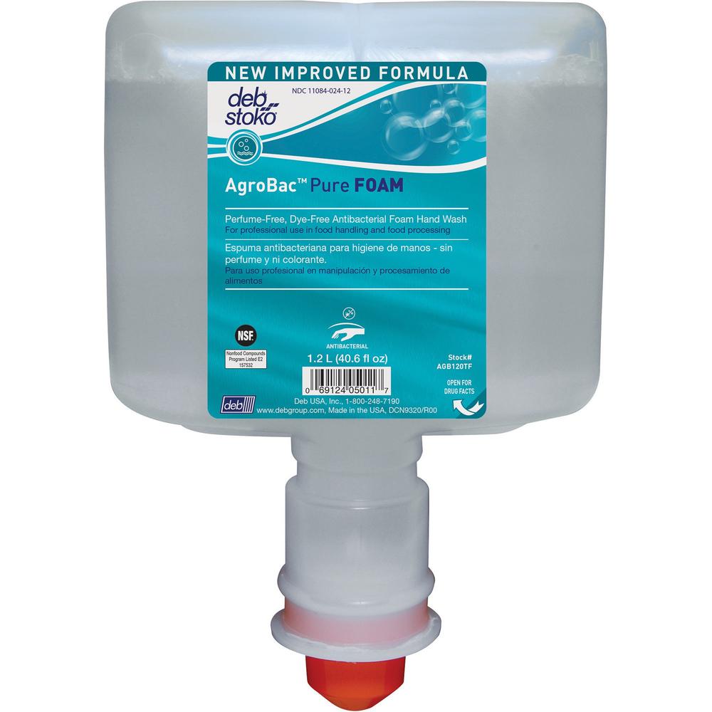 SC Johnson Antibacterial Foam Hand Soap - 40.6 fl oz (1200 mL) - Bacteria Remover - Hand - Clear - Triclosan-free, Fragrance-fre