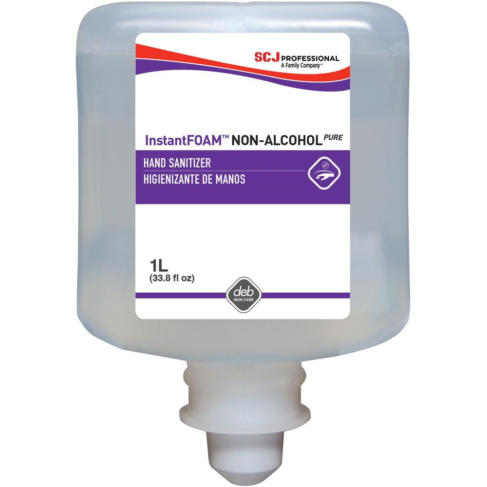 SC Johnson Hand Sanitizer Foam Refill - 33.8 fl oz (1000 mL) - Kill Germs - Hand - Clear - Alcohol-free, Non-drying, Dye-free, U