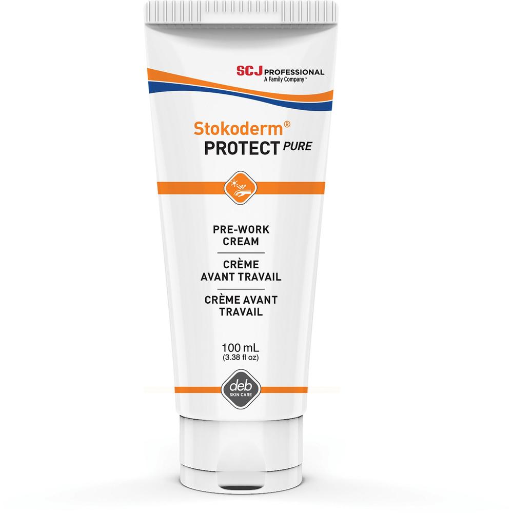 SC Johnson Stokoderm Protect Pure Skin Cream Tube - Cream - 3.38 fl oz - Tube - Skin - Fragrance-free - 12 / Carton