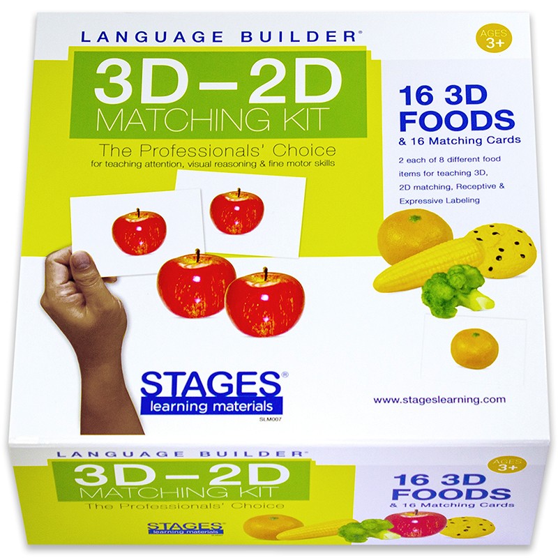 Language Builder 3D-2D Matching Kit, Foods