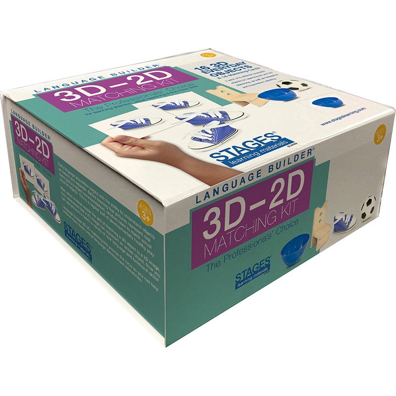 Language Builder 3D-2D Matching Kit, Everyday Objects
