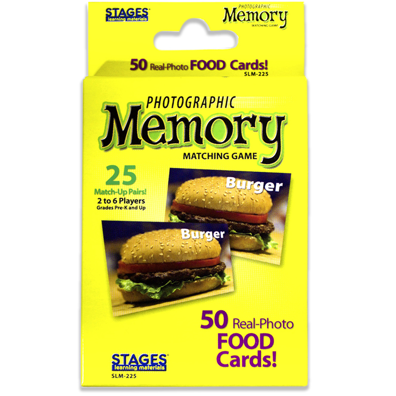 Photographic Memory Matching Game, Food