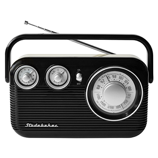 Studebaker SB2003BC Black And Cream Portable Radio