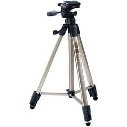 Sunpak 620-080 Tripod with 3-Way Pan Head (Folded height: 20.8"; Extended height: 60.2"; Weight: 2.3lbs; Includes 2nd quick-r