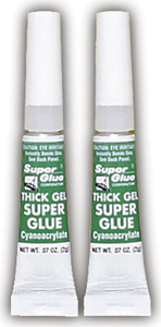 The Original SuperGlue SGG22-12 Thick-Gel Super Glue Tube (Double Pack)