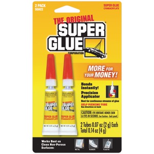 The Original SuperGlue SGH22-12 Super Glue Tubes, 2 pk