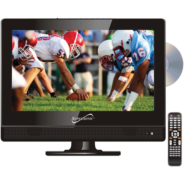 SUPERSONIC SC-1312 13.3 INCH WIDESCREEN LED HDTV WITH DVD