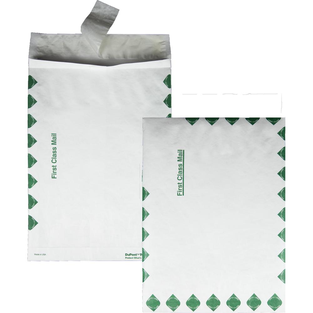Quality Park First Class Expansion Envelopes - First Class Mail - 10" Width x 13" Length - 1 1/2" Gusset - 18 lb - Self-sealing 