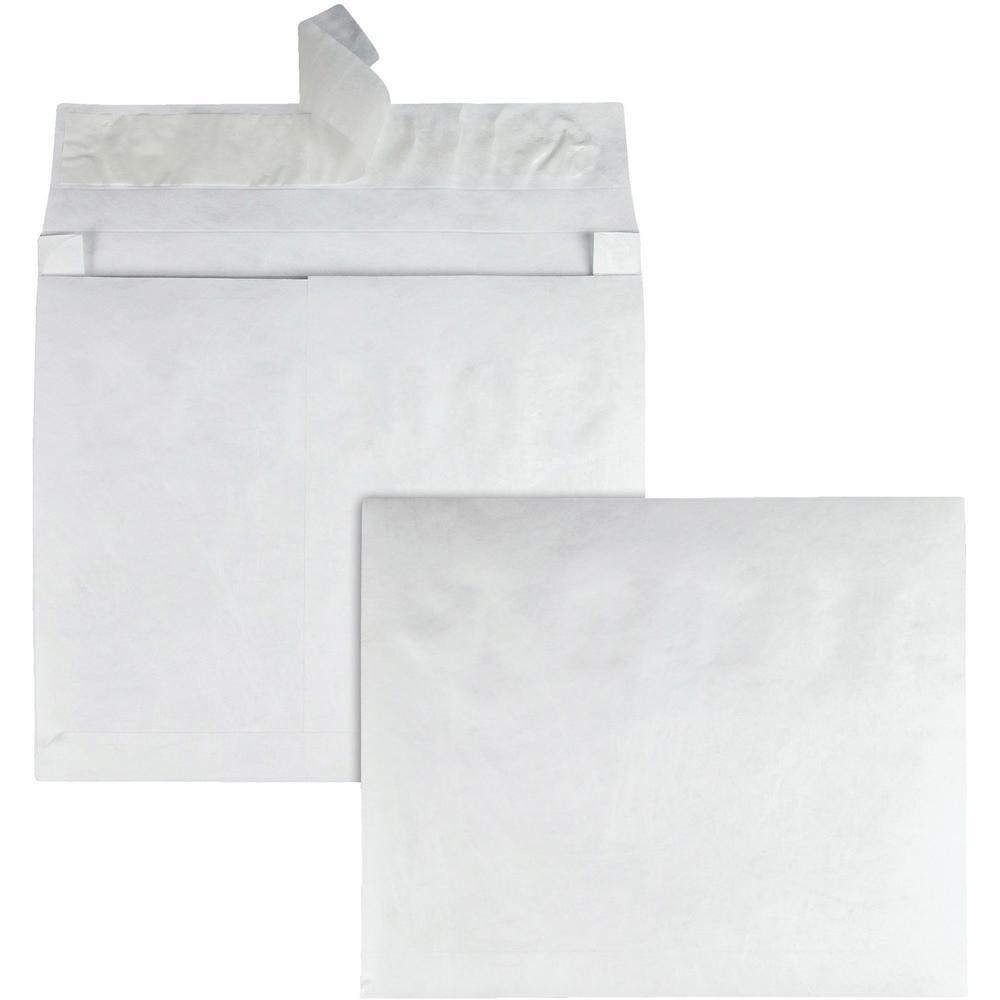Quality Park Tyvek Heavyweight Expansion Envelopes - Expansion - 10" Width x 13" Length - 2" Gusset - 18 lb - Self-sealing - Tyv