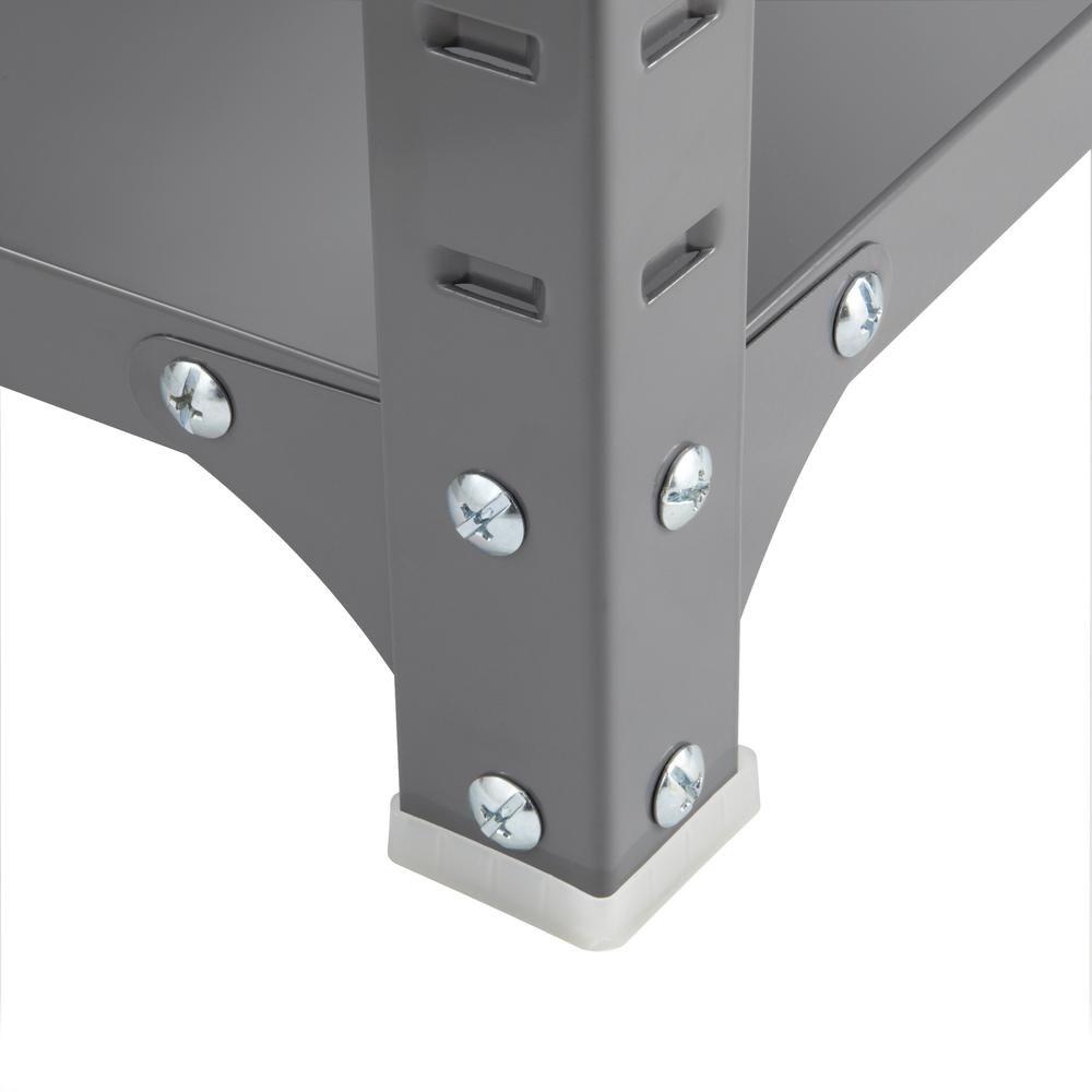 Safco Industrial Shelf - 48" x 18" x 85" - 6 x Shelf(ves) - 5700 lb Load Capacity - Durable - Dark Gray - Powder Coated - Steel 
