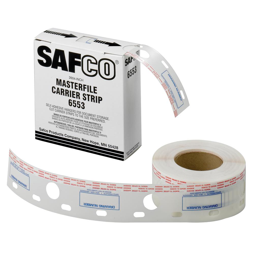 Safco MasterFile Polyester Strips 2"w x 216'l
