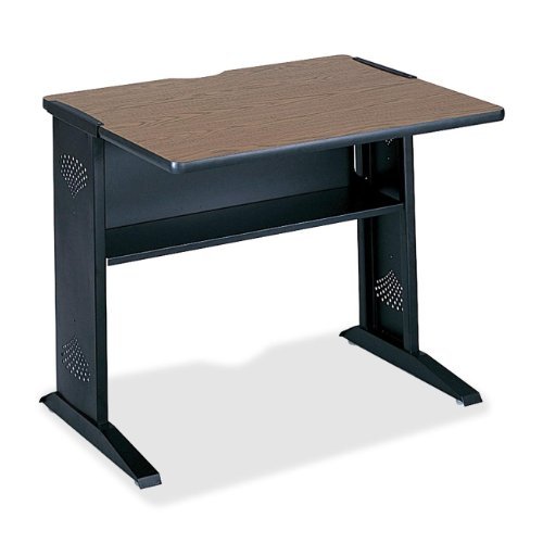 Safco 36"W Reversible Top Computer Desk - Rectangle Top - 28" Table Top Length x 35.50" Table Top Width - Assembly Required - St