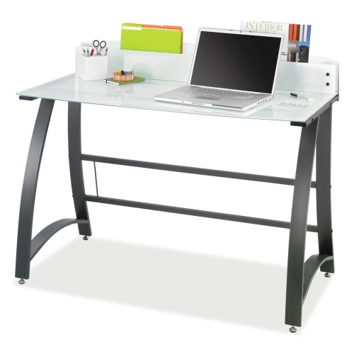 Xpressions 47" Computer Desk, 47" x 23" x 37", Frosted/Black