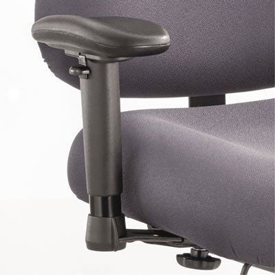 Safco Optimus Big and Tall Chair Arm Kit - Black - Nylon - 2 / Pair