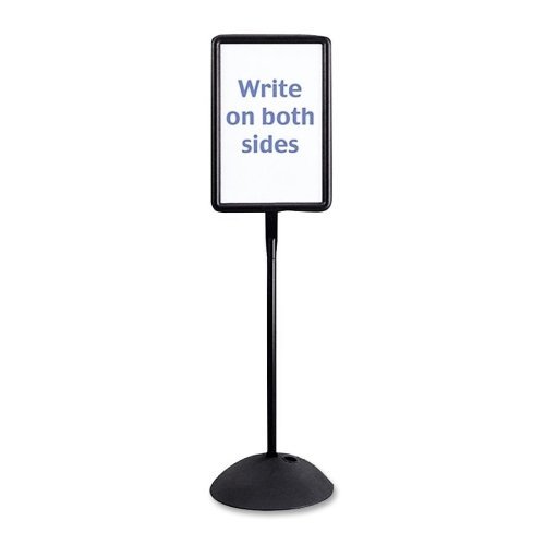 Safco Write Way Dual-sided Directional Sign - 1 Each - 18" Width x 65" Height - Rectangular Shape - Both Sides Display, Magnetic