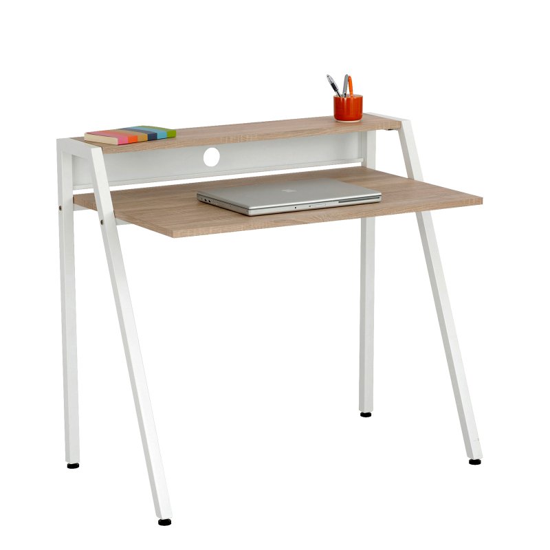 Safco Writing Desk - Laminated Rectangle Top - 37.75" Table Top Width x 22.75" Table Top Depth - 34.25" Height - Assembly Requir