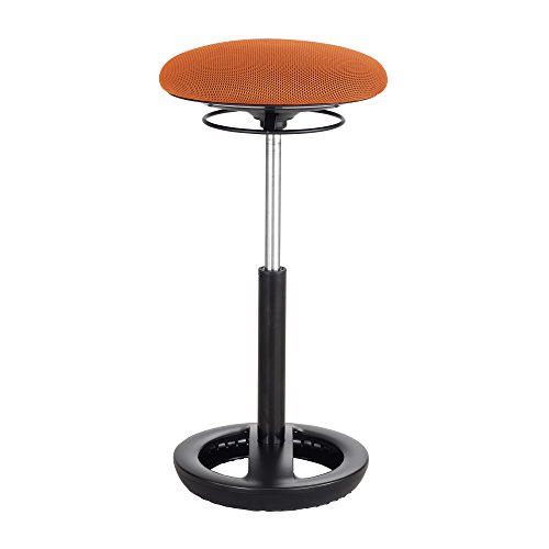 Twixt Extended-Height Ergonomic Chair, Supports up to 250 lbs., Orange Seat/Orange Back, Black Base