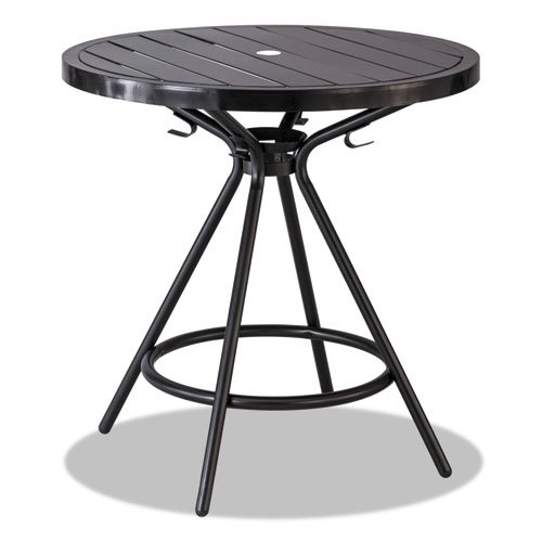 Safco CoGo Table - Round Top - Four Leg Base - 4 Legs x 30" Table Top Diameter - 29.50" Height - Assembly Required - Black, Powd