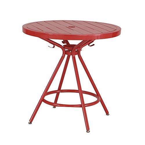CoGo Tables, Steel, Round, 30" Diameter x 29 1/2" High, Red