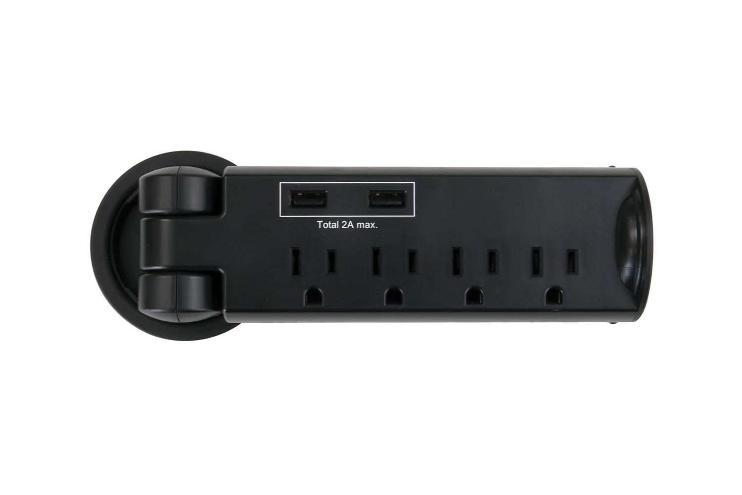 Safco USB Power Module - 5 x Power Receptacles Tabletop, Desktop - 1 Pack