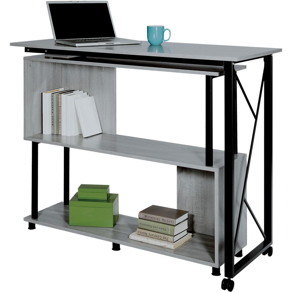Safco Mood Rotating Worksurface Standing Desk - Box 1 of 2 - Rectangle Top - 53.25" Table Top Width x 21.75" Table Top Depth - 4